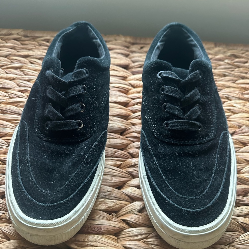 Classic Black Suede Sneakers